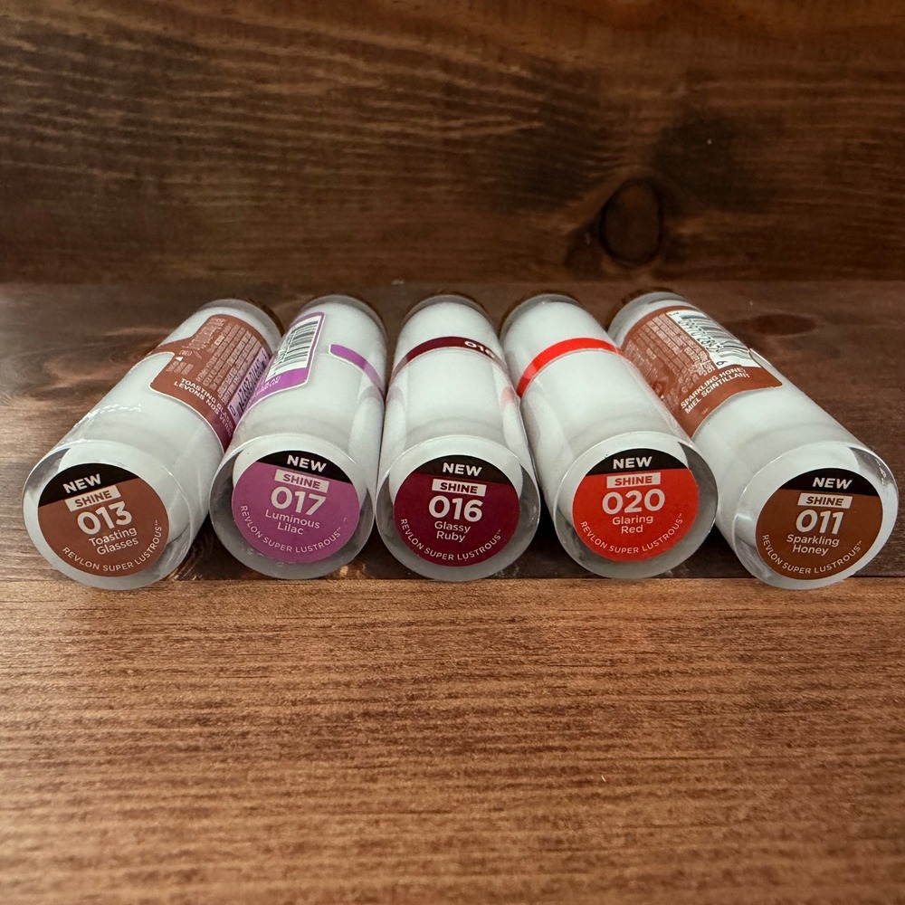 Revlon Super Lustrous Glass Shine Lip Balm Lot of 5 011 013 016 017 020 New - Picture 5 of 6
